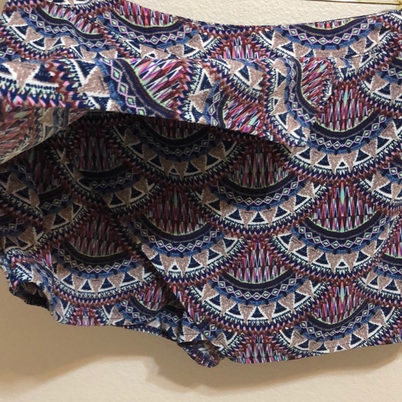 Pink Republic | Boho Print Overlap Skort. L - Picture 4 of 8